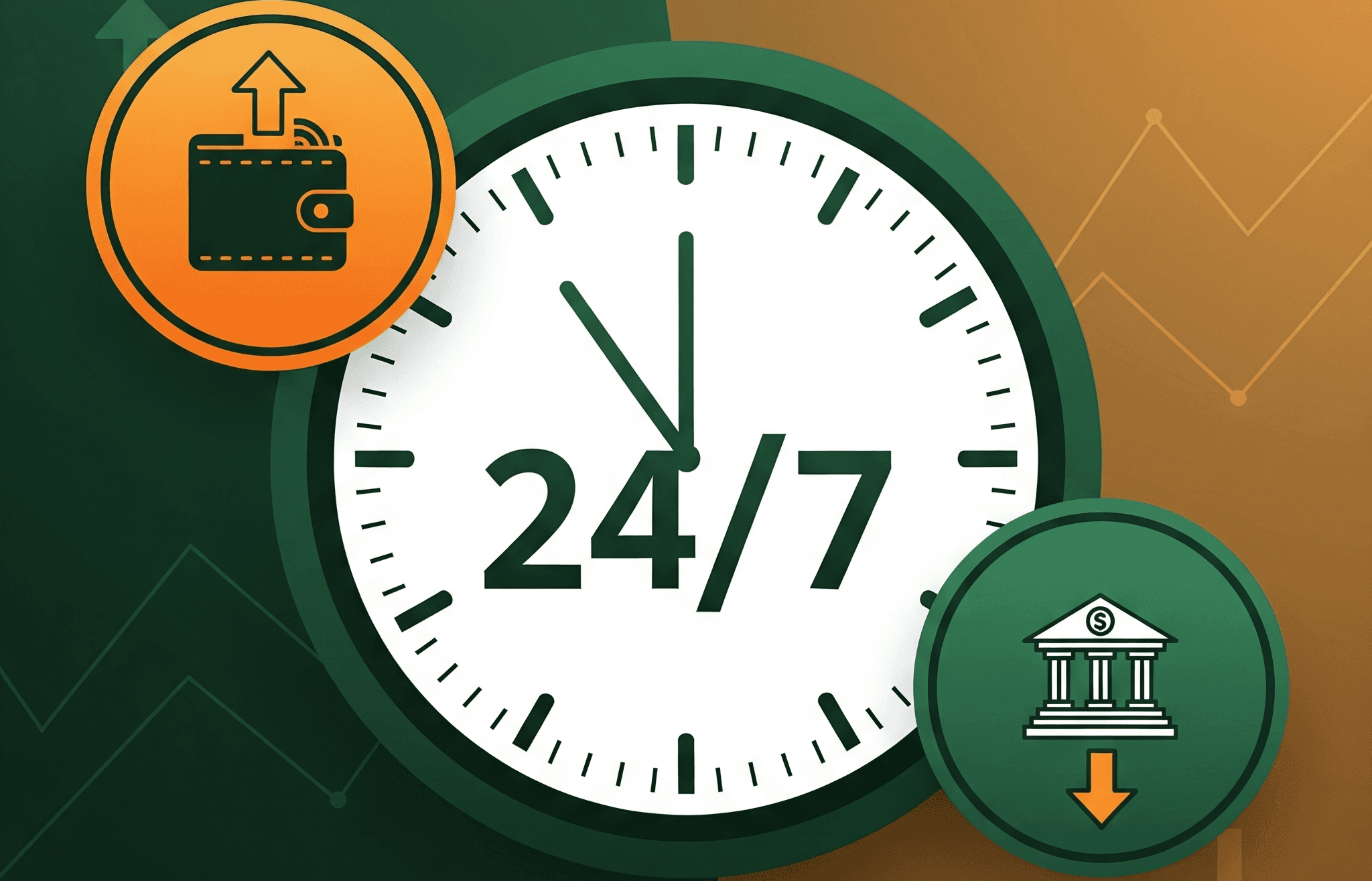 24/7 Deposits & Withdrawals